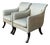 Vintage Rose Tarlow Melrose House “Sabre Leg” Lounge Chairs - A Pair For Sale