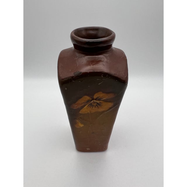 1920s Arts & Crafts Pottery Vase Attributed to Jb Owens Floral Motif For Sale In Seattle - Image 6 of 9