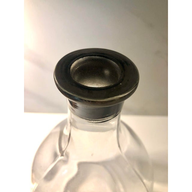 1940s Equestrian Fox Hunt Sterling Decanter For Sale - Image 9 of 10