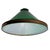 1920s 1920s Deco Banker/Poker Ceiling Light W/ 11" Brass Rim Green Glass Shade, 5 Available For Sale - Image 5 of 13