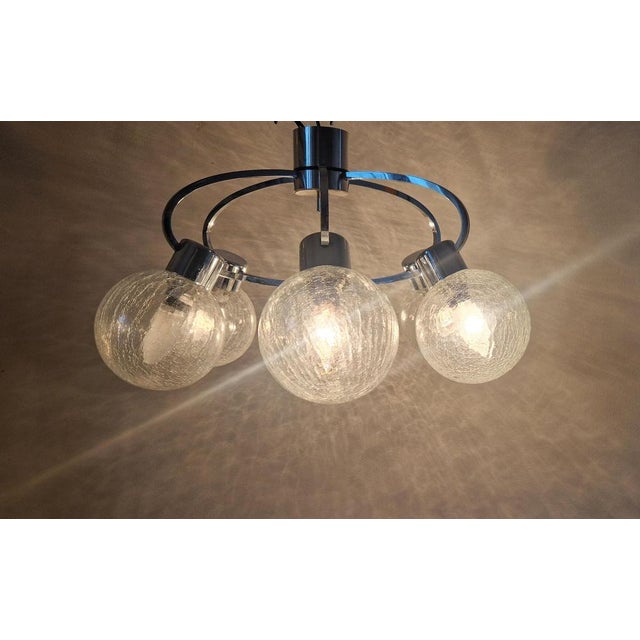 Mid-Century Modern Midcentury Modern German Flushmount, 1970s For Sale - Image 3 of 15