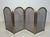 Neoclassical Style 4 Panel Brass Fire Screen and Grille For Sale - Image 4 of 12