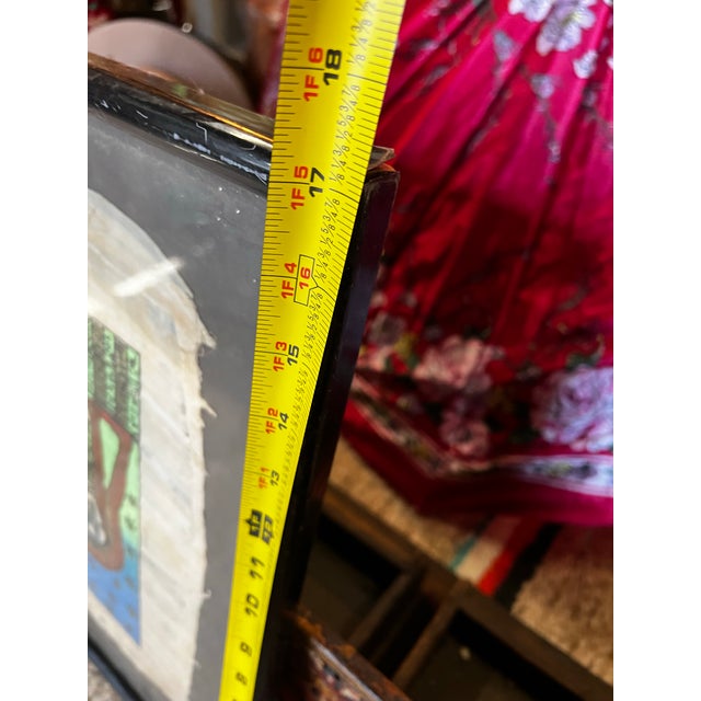 Figurative Vintage Egyptian Hieroglyphs Framed Artwork For Sale - Image 3 of 9