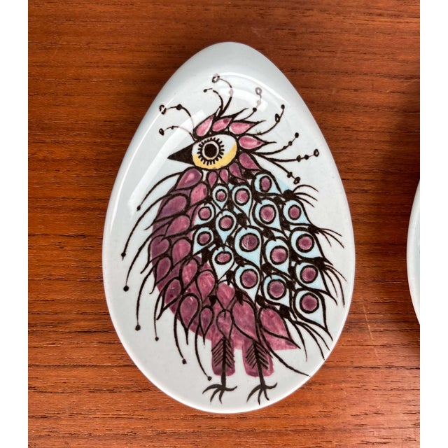 Mid-Century Modern Danish Small Oyster or Sauce Plates by Beth Breyen for Royal Copenhagen, Set of 4 For Sale - Image 12 of 18