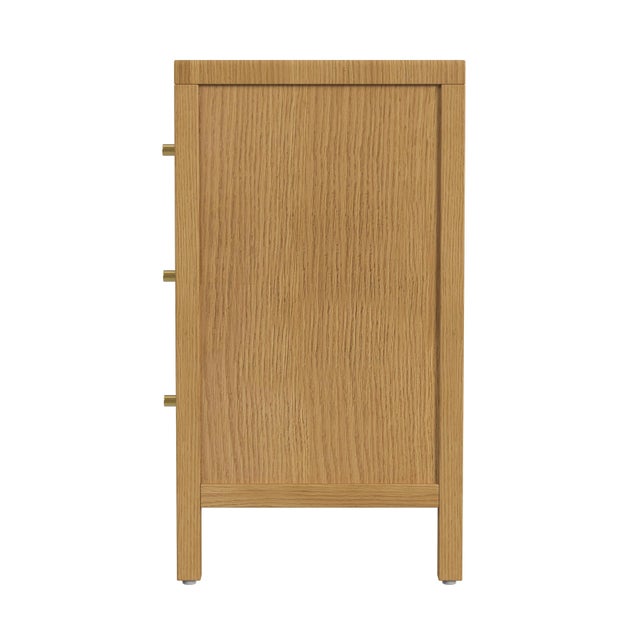 2020s Mendel 60 in. W Rectangular Wood 6 Drawer Dresser, Light Oak For Sale - Image 5 of 8