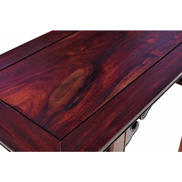 Chinese Antique Wine Console Table Solid Wood Single Board Elegant Ming For Sale - Image 16 of 18