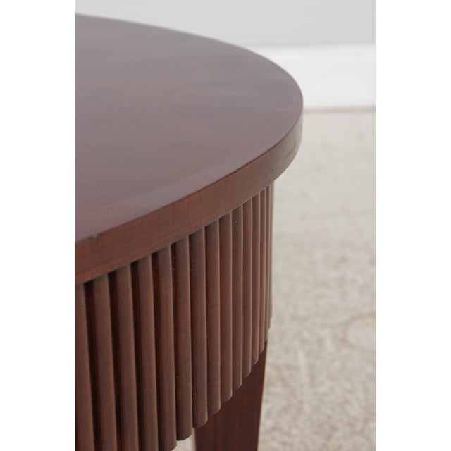 Ethan Allen Avenue Mahogany Oval Coffee Table For Sale - Image 10 of 15