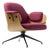 Oak and Fuchsia Upholstery Low Lounge Chair by Jaime Hayon For Sale