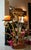 Spanish Revival Style Sculptural Gilded Woodland Antiquity Chandelier Candelabra Stand Gold Tone Metal Elegant Prisms Narrow Soft Canopy Candle Light For Sale In New York - Image 6 of 10