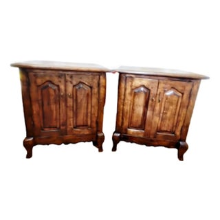 Pair of Vintage Guy Chaddock Melrose Collection French Country Nightstands For Sale