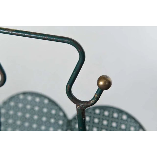 Metal Mathieu Matégot Black Metal Two-Tier Magazine Rack For Sale - Image 7 of 11
