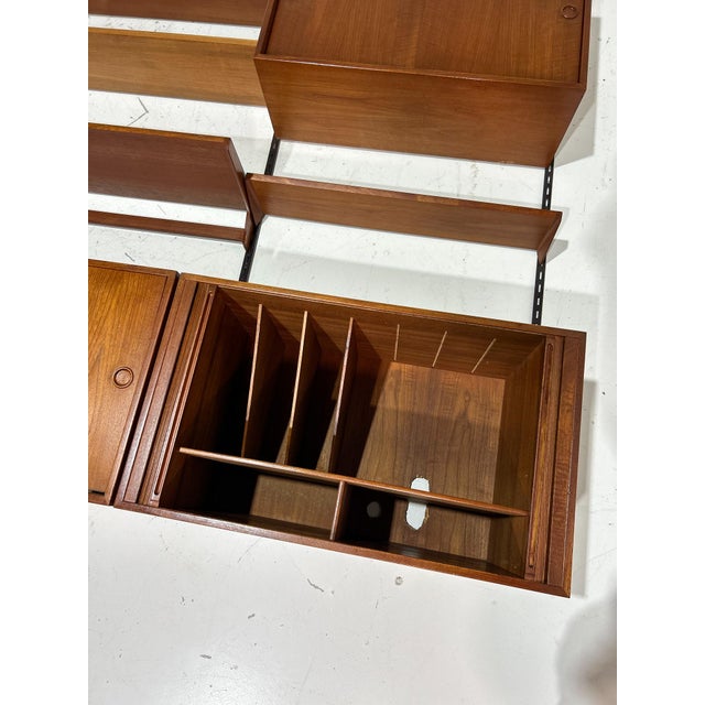 Modular Wall Unit in Teak by Kai Kristiansen for FM Møbler, Denmark, 1960s For Sale - Image 11 of 18