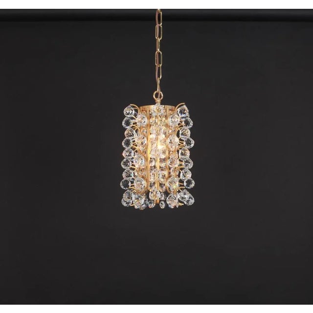 Metal Small Gilded Brass Pendant from Christoph Palme, Germany, 1970s For Sale - Image 7 of 10