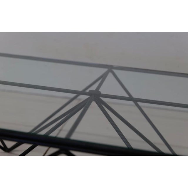 1980s Steel and Glass Rectangular Coffee Table "Alanda" by Paolo Piva for B&b For Sale - Image 9 of 10