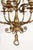 American 1930s Cast Brass Chandelier Fixture With Cherub For Sale - Image 3 of 10