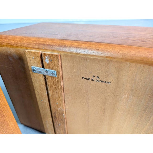Brown Mid-Century Teak Wall Units by P.B. Lutherson, Set of 2 For Sale - Image 8 of 9