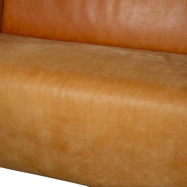 Cognac Leather 3-Seater Sofa from Machalke For Sale - Image 5 of 14