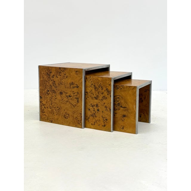 Wood Mid-Century Modern Root Wood Side Tables by Tommaso Barbi, 1970s, Set of 3 For Sale - Image 7 of 10