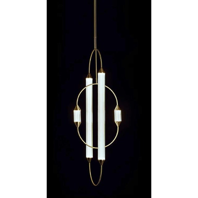 Giopato & Coombs Cirque Chandelier in Brushed Bronze For Sale - Image 4 of 8