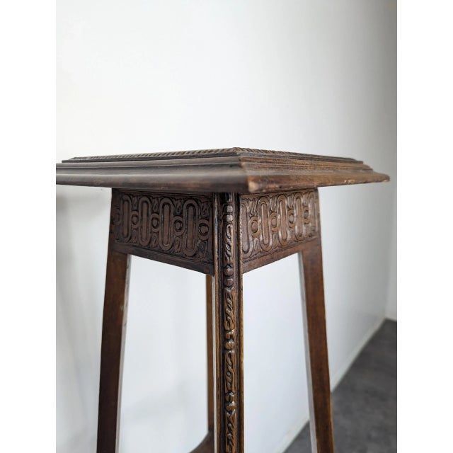 Mahogany Wood Side Table For Sale - Image 5 of 6