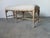 Vintage Hollywood Regency Style Faux Bamboo Carved Upholstered Bench For Sale - Image 9 of 12