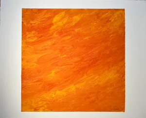 "Morning Sky" Modern Abstract Lithograph by Jessica Alexander