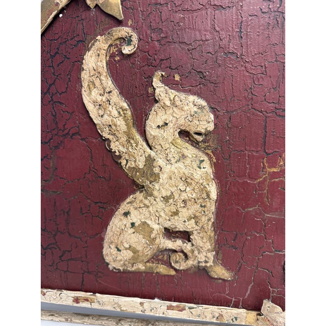 Metal John Richard Wrought Iron Griffin Wall Hanging For Sale - Image 7 of 8