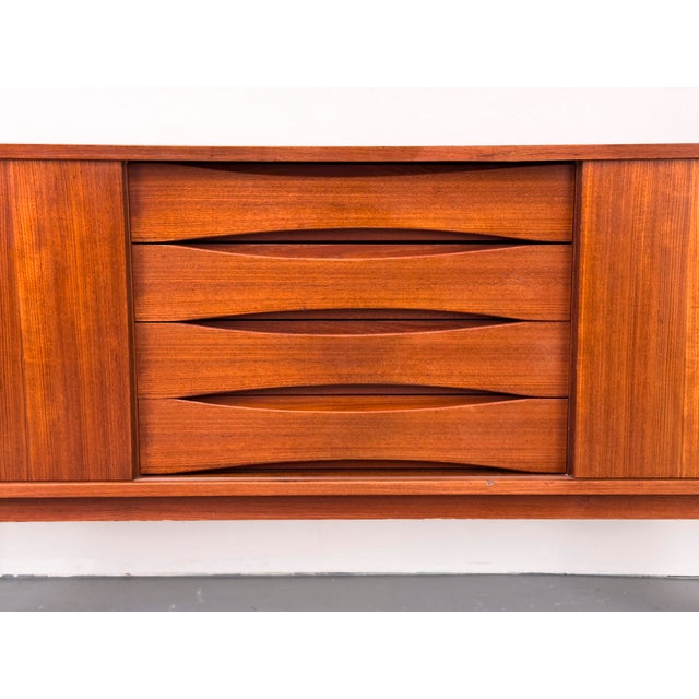 Vintage Sideboard in Teak with Drawers and Sliding Doors, 1960s For Sale - Image 6 of 18