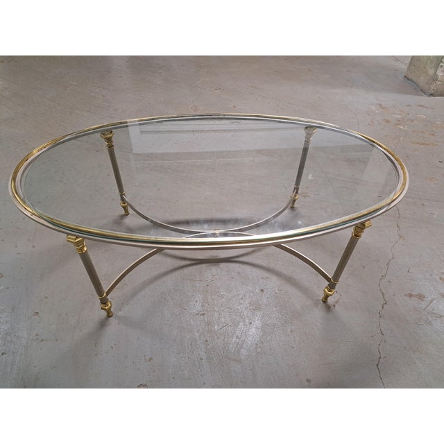 Ethan Allen Brass Coffee Table Base, Made in Italy Chairish