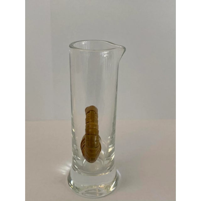 1940s Carl Aubock Shot Glasses With Rattan Wrapped Handles -Set of 4 For Sale - Image 9 of 11