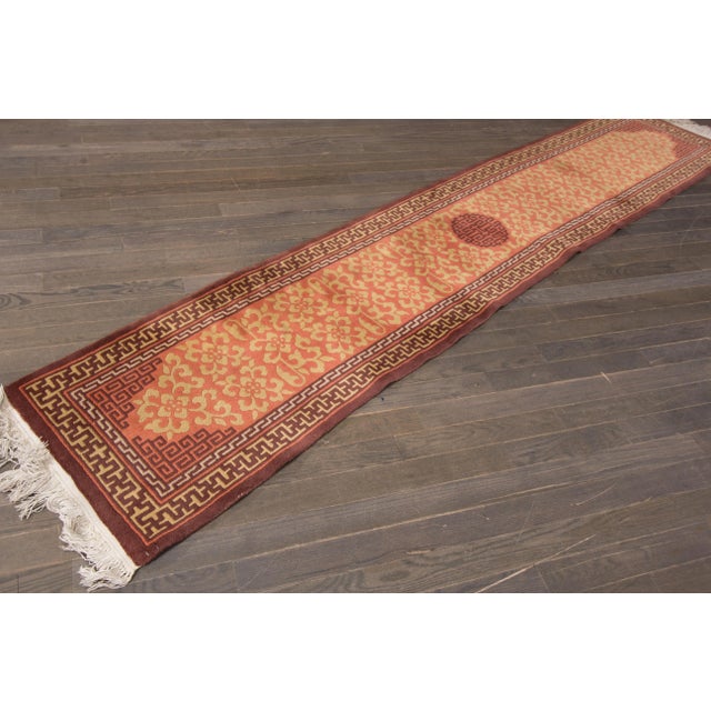 Mid-20th Century Vintage Chinese Rug - 2'1" X 10'11" For Sale In New York - Image 6 of 7