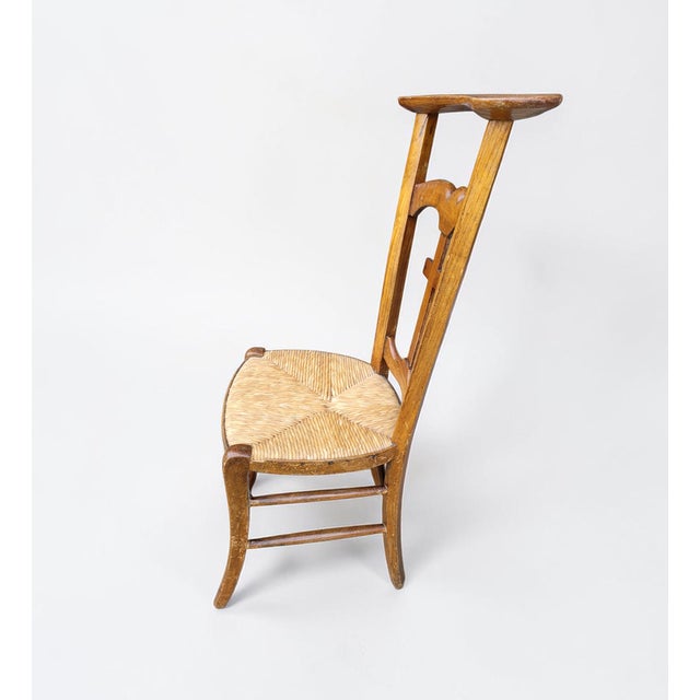 Antique Spanish Church Prayer Chair, 1890s For Sale - Image 9 of 15