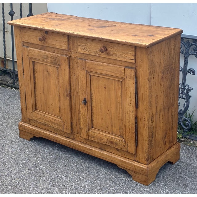 Pine Two Door Two Drawer Dresser Base For Sale - Image 4 of 18