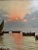 Blue Brandi, Rosario, Ships at Dusk, Large Mid Century Italian Seascape Painting For Sale - Image 8 of 12