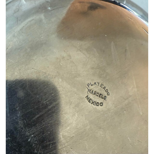 Vintage Silver Plated Apple Shaped Dish For Sale - Image 11 of 11