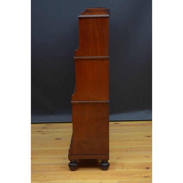 William IV Waterfall Bookcase in Mahogany For Sale - Image 10 of 12