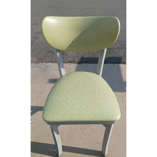 Vintage Mid Century Modern Tubular Steel and Vinyl Dining Chairs, Set of Six For Sale - Image 12 of 12