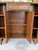 Wood Vintage Boho Coastal Rattan & Pencil Reed Rolling Bar Cabinet With Gallery Rail For Sale - Image 7 of 12
