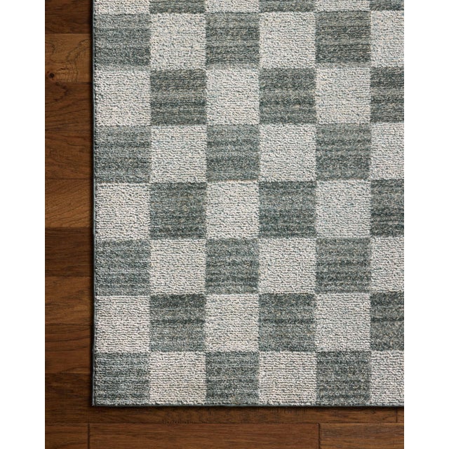 2020s Chris Loves Julia x Loloi Calvin Blue / Ivory 2'-3" x 3'-10" Accent Rug For Sale - Image 5 of 6