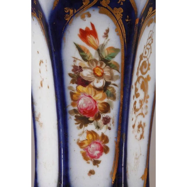 Napoleon III Porcelain Vases, Set of 2 For Sale - Image 9 of 11