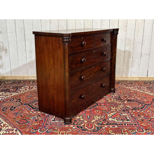 19th Century Victorian Mahogany Chest of Drawers For Sale - Image 17 of 18