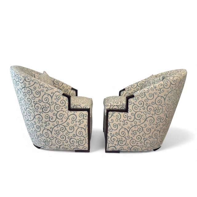 Contemporary Milo Baughman for Thayer Coggin Studio Mb Lounge Chairs, a Pair For Sale - Image 3 of 18