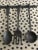 1960s Vintage Hand Made Cast Iron Utensils With a Matching Decorative Wall Hanger - 4 Pieces For Sale - Image 4 of 7