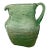 Mid Century Modern Hand Blown Green Glass Pitcher For Sale
