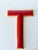 Industrial Enamel Letter T, 1960, in Very Good conditions. Designed 1960 to 1969