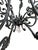 Mid 20th Century Large Wrought Iron Chandelier With Rock Crystal Drops & Prisms, Italy, 20th C. For Sale - Image 5 of 6