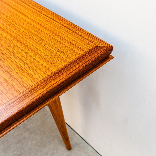 Gaston Poisson Restored 1950s French Mid Century Modern Mahogany Extension Dining Table For Sale - Image 4 of 15