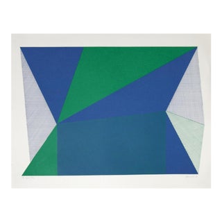 To and Fro, 1980 Signed Screenprint by Jean-Marie Haessle For Sale