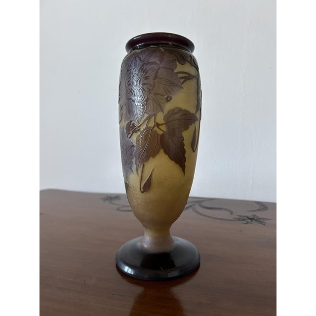 Ovoid-Shaped Glass Vase from Emile Gallé, 1890s For Sale - Image 5 of 18