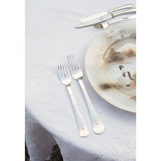 1940s Swedish Cutlery Set Svensk Initial S from Gab, 1940s, Set of 88 For Sale - Image 5 of 12